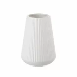 Wadiga Vases Vase Design En Céramique Blanc 15x15x20,3cm