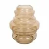 Present Time Vases Vase Distinct Verre Marron Clair -Vases Soldes vase distinct verre marron clair