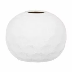 Maisons Du Monde Vases Vase Empreintes De Coquillages En Grès Blanc H15