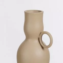 Mica Decorations Vases Vase En Aluminium Beige H24 -Vases Soldes vase en aluminium beige h24 4