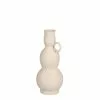 Mica Decorations Vases Vase En Aluminium Blanc Cassé H24 -Vases Soldes vase en aluminium blanc casse h24