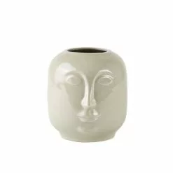 Villa Collection Vases Vase En Argile Blanc Nacré