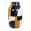 Maisons Du Monde Vases Vase En Argile Bleu, Blanc, Jaune Et Noir H30 -Vases Soldes vase en argile bleu blanc jaune et noir h30 1000 11 26 228355 1