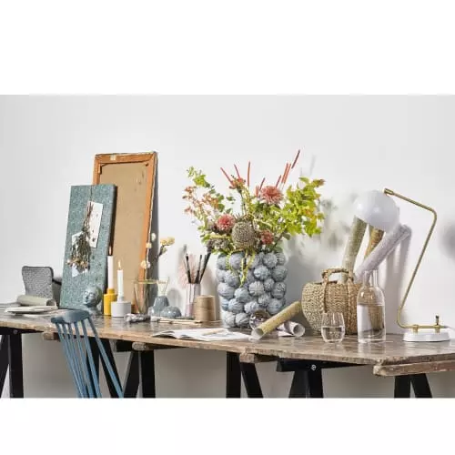 Villa Collection Vases Vase En Argile Bleu Clair 4 Villa Collection Vases Vase En Argile Bleu Clair – Image 2