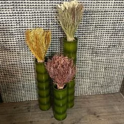 Now’s Home Vases Vase En Bambou Vert H80 -Vases Soldes vase en bambou vert h80 3