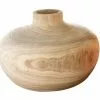 Becquet Vases Vase En Bois De Paulownia Beige -Vases Soldes vase en bois de paulownia beige