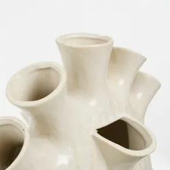 Mica Decorations Vases Vase En Céramique Couleur Crème H42 -Vases Soldes vase en ceramique couleur creme h42 4