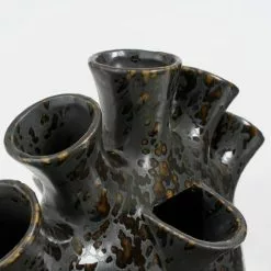 Mica Decorations Vases Vase En Céramique Couleur Noir H42 -Vases Soldes vase en ceramique couleur noir h42 1