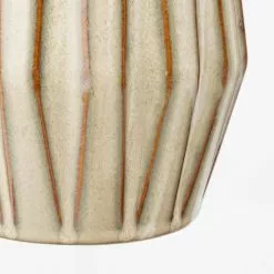 Mica Decorations Vases Vase En Céramique Crème Rayé H30 -Vases Soldes vase en ceramique creme raye h30 2