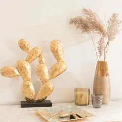 Maisons Du Monde Vases Vase En Céramique Dorée H28 -Vases Soldes vase en ceramique doree h28 1000 3 32 178792 2