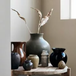 House Doctor Vases Vase En Céramique Marron H31 -Vases Soldes vase en ceramique marron h31 3