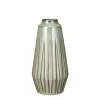 Mica Decorations Vases Vase En Céramique Vert Rayé H30 -Vases Soldes vase en ceramique vert raye h30 1