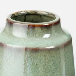 Mica Decorations Vases Vase En Céramique Vert Rayé H30 -Vases Soldes vase en ceramique vert raye h30 2