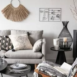 Maisons Du Monde Vases Vase En Dolomite Noire Et Blanche Imprimé Visages H21 -Vases Soldes vase en dolomite noire et blanche imprime visages h21 1000 15 10 208044 10