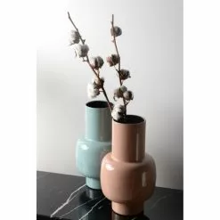 Zago Vases Vase En Fer émaillé Bleu Ciel -Vases Soldes vase en fer emaille bleu ciel 2