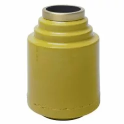 Zago Vases Vase En Fer émaillé Jaune