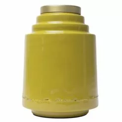Zago Vases Vase En Fer émaillé Jaune -Vases Soldes vase en fer emaille jaune 3