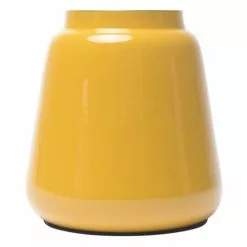 Zago Vases Vase En Fer émaillé Jaune H19cm -Vases Soldes vase en fer emaille jaune h19cm 4