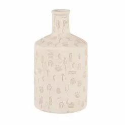Maisons Du Monde Vases Vase En Grès Beige à Motifs H22
