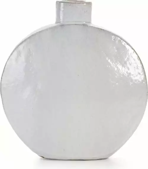 Thai Natura Vases Vase En Grès Blanc 52x18x56cm 3 Thai Natura Vases Vase En Grès Blanc 52x18x56cm