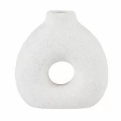 Maisons Du Monde Vases Vase En Grès Blanc H14