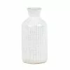 Maisons Du Monde Vases Vase En Grès Blanc Motifs Graphiques H18 -Vases Soldes vase en gres blanc motifs graphiques h18 1000 12 29 200068 1