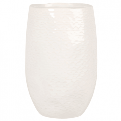 Maisons Du Monde Vases Vase En Grès Martelé Blanc H20