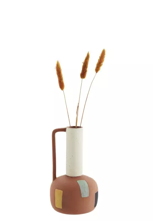 Madam Stoltz Vases Vase En Grès Multicolore 20.5 4 Madam Stoltz Vases Vase En Grès Multicolore 20.5 – Image 2