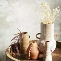 Madam Stoltz Vases Vase En Grès Multicolore H15 -Vases Soldes vase en gres multicolore h15 3