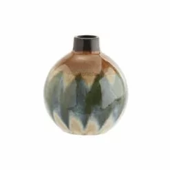 Madam Stoltz Vases Vase En Grès Multicolore H23