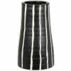 Maisons Du Monde Vases Vase En Grès Rayé Noir Et Blanc H23 -Vases Soldes vase en gres raye noir et blanc h23 1000 14 5 226284 1