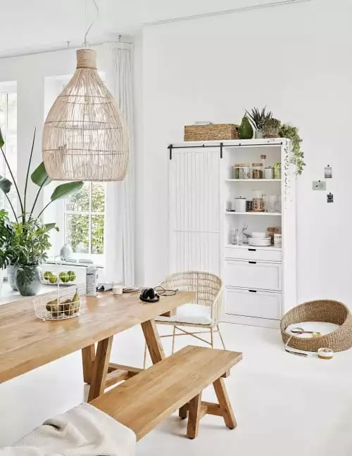 Maisons Du Monde Vases Vase En Grès Vert Et Blanc H43 4 Maisons Du Monde Vases Vase En Grès Vert Et Blanc H43 – Image 2