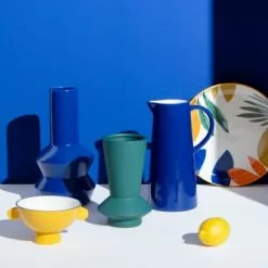 Maisons Du Monde Vases Vase En Grès Vert H19 - Lot De 2 -Vases Soldes vase en gres vert h19 1000 3 27 215359 6