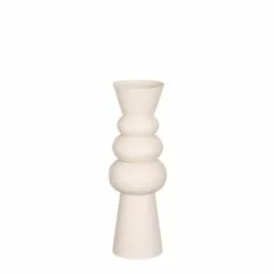 Mica Decorations Vases Vase En Métal Blanc Cassé H29.5