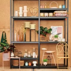 Mica Decorations Vases Vase En Métal Blanc Cassé H34,5 -Vases Soldes vase en metal blanc casse h34 5 5