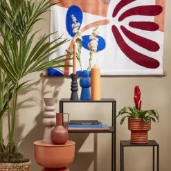 Mica Decorations Vases Vase En Métal Bleu H20 -Vases Soldes vase en metal bleu h20 2