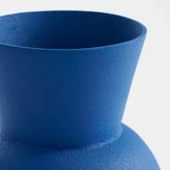 Mica Decorations Vases Vase En Métal Bleu H20 -Vases Soldes vase en metal bleu h20 4
