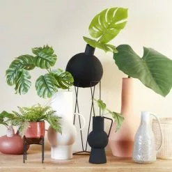 Mica Decorations Vases Vase En Métal Noir H23 -Vases Soldes vase en metal noir h23 1