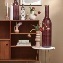 Mica Decorations Vases Vase En Métal Rose H29.5 -Vases Soldes vase en metal rose h29 5 2