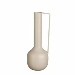 Mica Decorations Vases Vase En Métal Taupe H30 -Vases Soldes vase en metal taupe h30 4