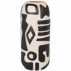 Maisons Du Monde Vases Vase En Porcelaine Beige Et Noire H35