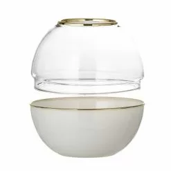 Bloomingville Vases Vase En Verre Blanc H13
