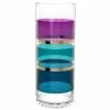 Maisons Du Monde Vases Vase En Verre Bleu, Doré Et Violet Figue H26 -Vases Soldes vase en verre bleu dore et violet figue h26 1000 8 25 223065 1