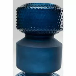 Kare Design Vases Vase En Verre Bleu H42 -Vases Soldes vase en verre bleu h42 2