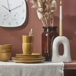 Mica Decorations Vases Vase En Verre Brun H30 -Vases Soldes vase en verre brun h30 1