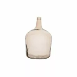 Naturalys Vases Vase En Verre Dame Jeanne 4 Litres Transparent -Vases Soldes vase en verre dame jeanne 4 litres taupe 2