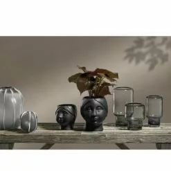 Villa Collection Vases Vase En Verre Gris -Vases Soldes vase en verre gris 5