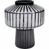 Kare Design Vases Vase En Verre Gris Clair Mat Et Noir Brillant H30 -Vases Soldes vase en verre gris clair mat et noir brillant h30