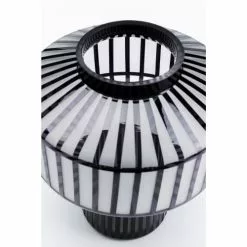Kare Design Vases Vase En Verre Gris Clair Mat Et Noir Brillant H30 -Vases Soldes vase en verre gris clair mat et noir brillant h30 4