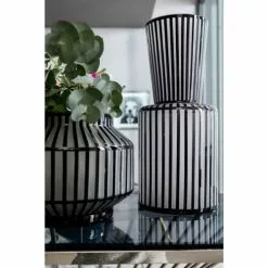 Kare Design Vases Vase En Verre Gris Clair Mat Et Noir Brillant H41 -Vases Soldes vase en verre gris clair mat et noir brillant h41 3
